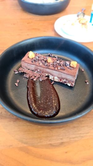 Chocolate cake (alcohol in the spread) at Althea in Chicago