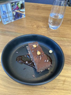 Hazelnut truffle slice  at Althea in Chicago