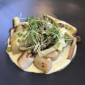 Artichoke and mushroom gnocchi  at Althea in Chicago