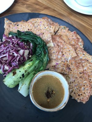 Kimchi pancakes at Althea in Chicago