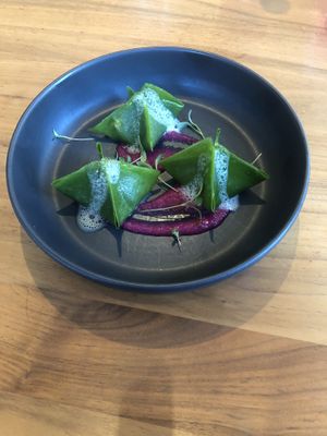 Kimchi dumplings  at Althea in Chicago