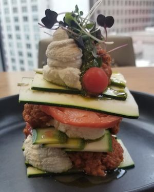 Zucchini and Heirloom Tomato Lasagna at Althea in Chicago