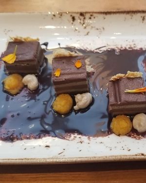 Triple Layer Chocolate Mocha Cake (Raw) at Althea in Chicago