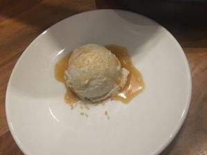 Tahini Ice cream~delicious!  at Althea in Chicago