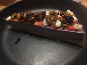 This was some kind of berry cheesecake with pistachio crust. Very good!  at Althea in Chicago