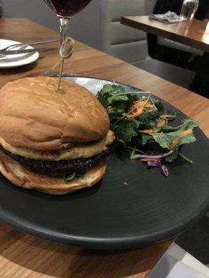 My mom liked mushroom burger  a lot at Althea in Chicago