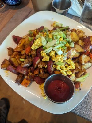 Vegan heavenly hash at Honey B's in Frankenmuth