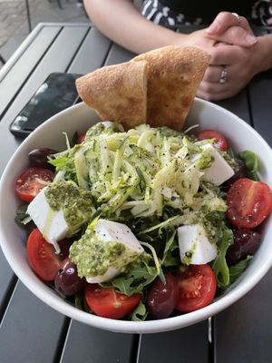 veganer Feta-Salat  at Pizza Mono in Darmstadt