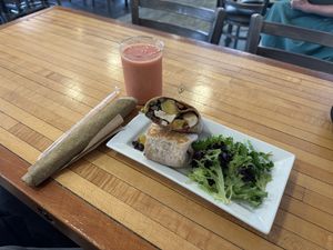 Vegan Burrito   at Restoration Cafe in Manchester