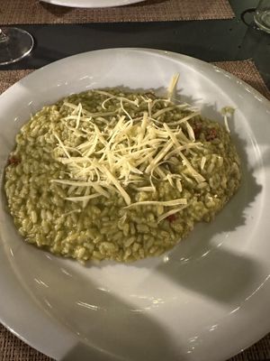 Asparagus risotto   at Ristorante Cantina 26 in Rome