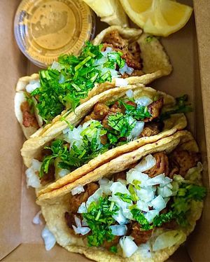 Steak tacos  at VeggyJess in Vista