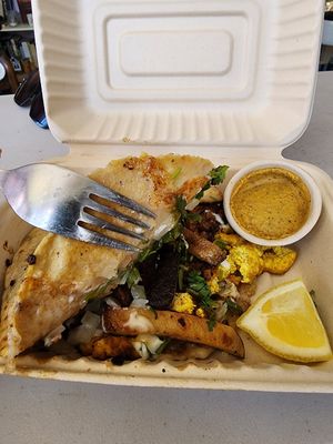 Breakfast mulita. at VeggyJess in Vista