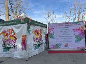   at Vegan Exchange Weekly Market in North Hollywood