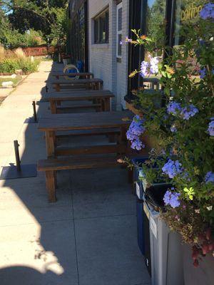 Outside seating at Sift Gluten Free in Minneapolis