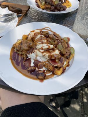 Breakfast waffles  at Vila Machů in Koprivnice