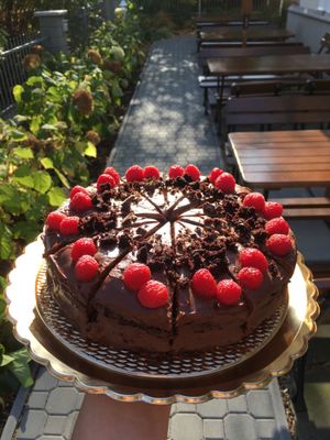Vegan chocolate cake! Awesome   at Vila Machů in Koprivnice
