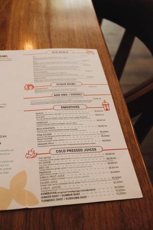 Menu 🌱 at MakaMaka in Split