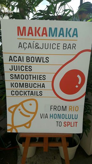 Juice bar at MakaMaka in Split