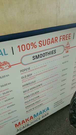 Smoothies at MakaMaka in Split