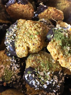 Vegan Chamomile Orange Almond cookies  at HOOPS in Mandrem