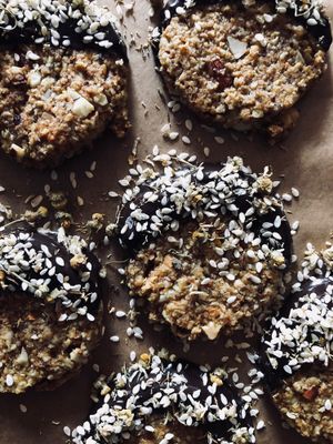 Vegan Orange sesame cookies  at HOOPS in Mandrem