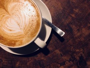 Latte at HOOPS_COFFEE at HOOPS in Mandrem