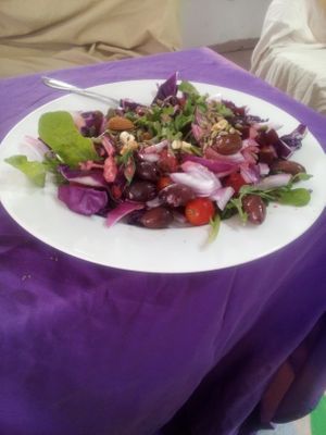 Another yummy 😋 organic salad at Divine Grace Healing Retreats in Reno