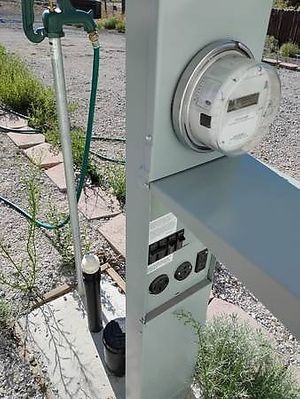 Full RV hookups at Divine Grace Healing Retreats in Reno