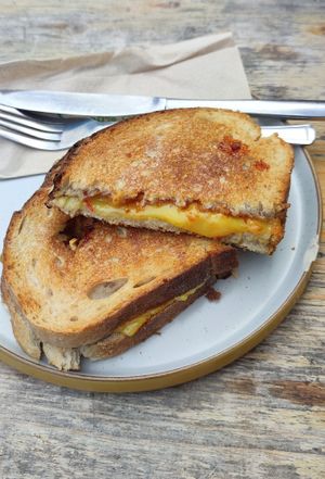 Vegan grilled cheese at Cairngorm Coffee - Melville Pl in Edinburgh