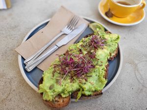 Avocado toast at Cairngorm Coffee - Melville Pl in Edinburgh