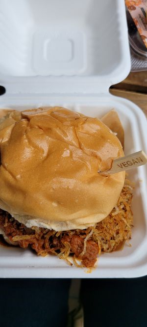 Cuban Frita at Vegan Cuban Cuisine in Miami