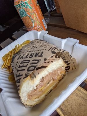 Cuban sandwich at Vegan Cuban Cuisine in Miami