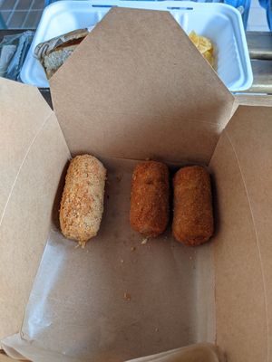 Ham croquettes at Vegan Cuban Cuisine in Miami