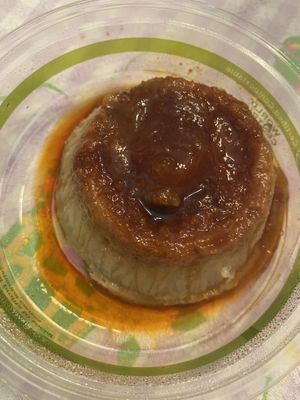 flan at Vegan Cuban Cuisine in Miami