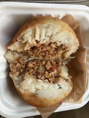 Papa Rellena (Open) at Vegan Cuban Cuisine in Miami