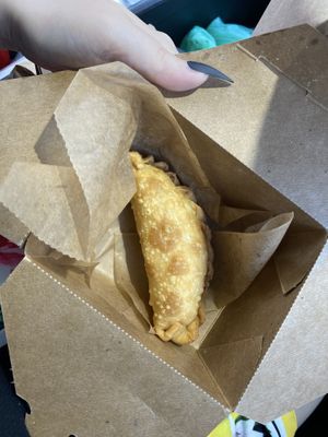 Cheese empanada at Vegan Cuban Cuisine in Miami