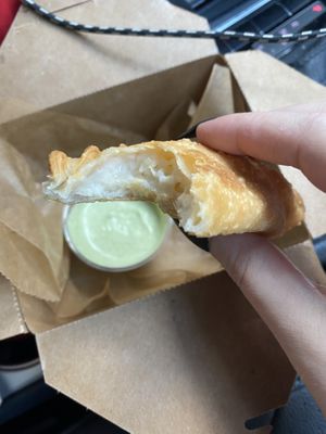 The cheese in the empanadas is unreal! at Vegan Cuban Cuisine in Miami