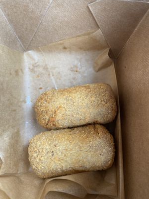 Croquetas ham at Vegan Cuban Cuisine in Miami