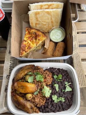 Meal at Vegan Cuban Cuisine in Miami