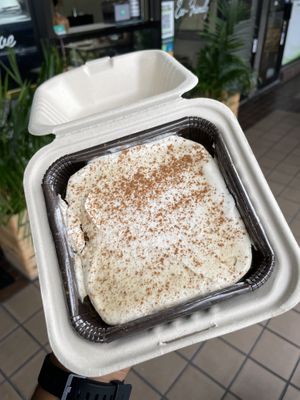 Trea leches at Vegan Cuban Cuisine in Miami