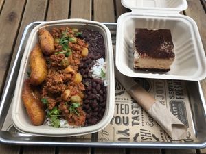 Picadillo bowl 👍🏽😋 at Vegan Cuban Cuisine in Miami