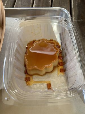 Pumpkin flan  at Vegan Cuban Cuisine in Miami