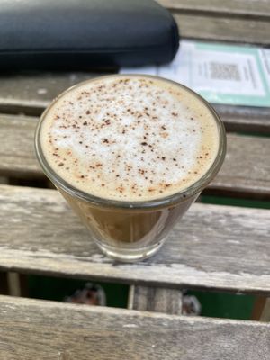 Cortadito with oat milk  at Vegan Cuban Cuisine in Miami