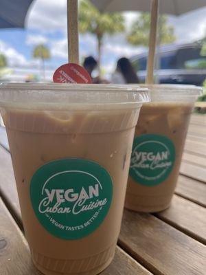 Café con leche   at Vegan Cuban Cuisine in Miami