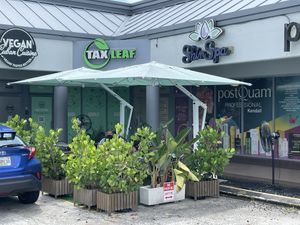 Outdoor seating…apparently indoor seating coming soon.  at Vegan Cuban Cuisine in Miami