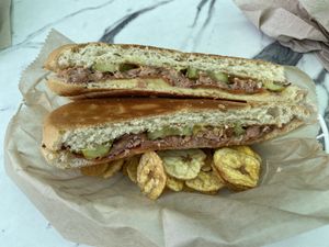 Cuban deliciousness!  at Vegan Cuban Cuisine in Miami