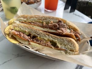 Cuban sandwich   at Vegan Cuban Cuisine in Miami