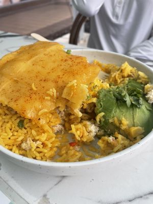 Imperial Rice with avocadoo  at Vegan Cuban Cuisine in Miami