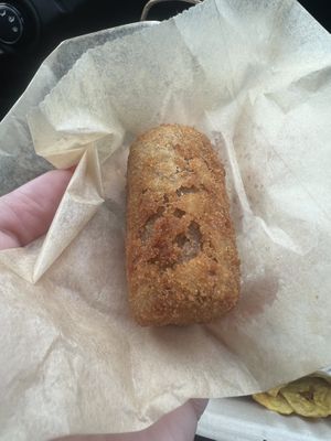 ham croqueta    at Vegan Cuban Cuisine in Miami