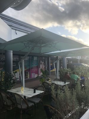 Seating area  at Vegan Cuban Cuisine in Miami